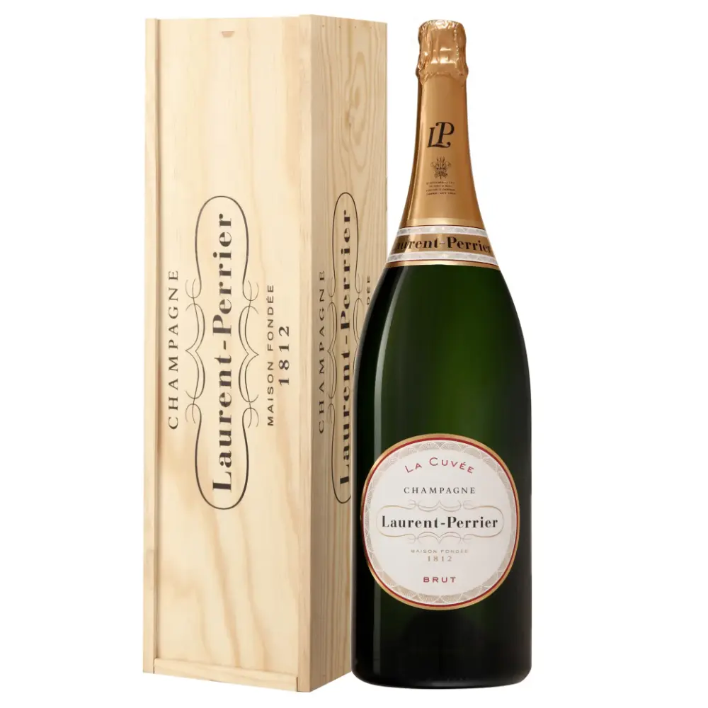 La Fine Bulle Epernay Laurent Perrier Cuvée Réserve Millésimée 2002 Magnum Caisse Bois